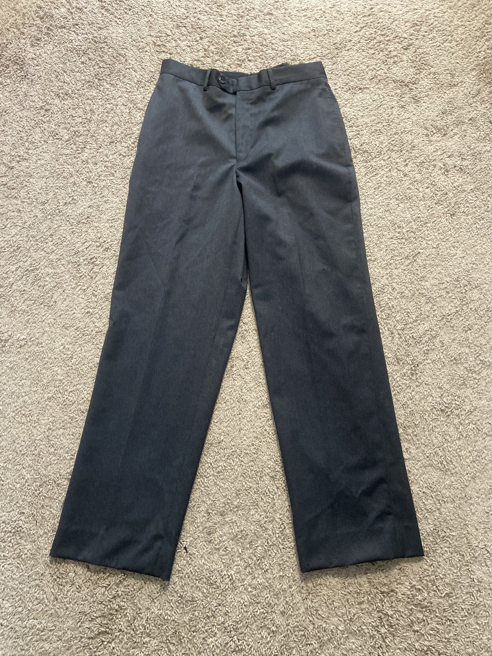 Jos. A. Bank Pants Mens 32x30 Gray Executive Collection Wool Dress Flat Front